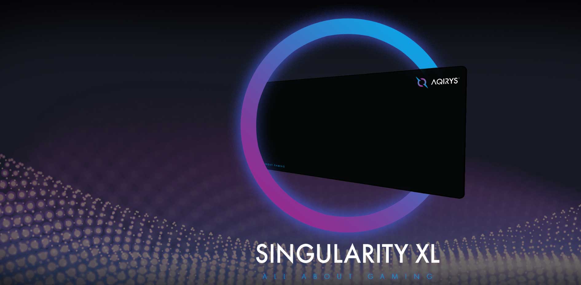 Mouse Pad Gaming AQIRYS Singularity Extra Large, negru